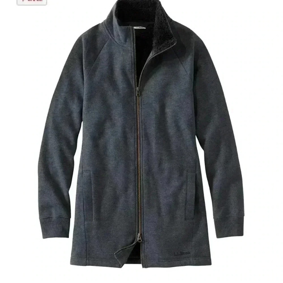 L.L. Bean Jackets & Blazers - Women's L.L.Bean 1912 Sweatshirt, Sherpa-Lined Full-Zip Tunic